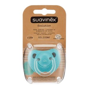 Suavinex chupeta evolution anatómica de silicone, +18 meses, cor verde oso