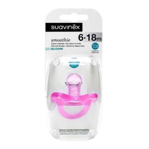 Suavinex chupeta smoothie anatómica de silicone, 6-18 meses, cor rosa