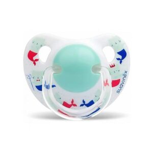 Suavinex chupeta anatómica de silicone, 6-18 meses, cor branca sereias