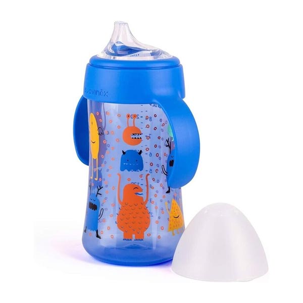 Suavinex biberão aprendizagem com Asas anti-derramamento +4M 270ml azul - Image 2