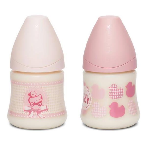 Suavinex biberon de plástico com tetina de silicone anatómica, 0-6 meses, 150 ml - Bottle Toys cor rosa - Image 2