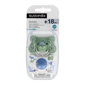 Suavinex chupeta de silicone fisiológico Fusion, +18 meses, 2 und