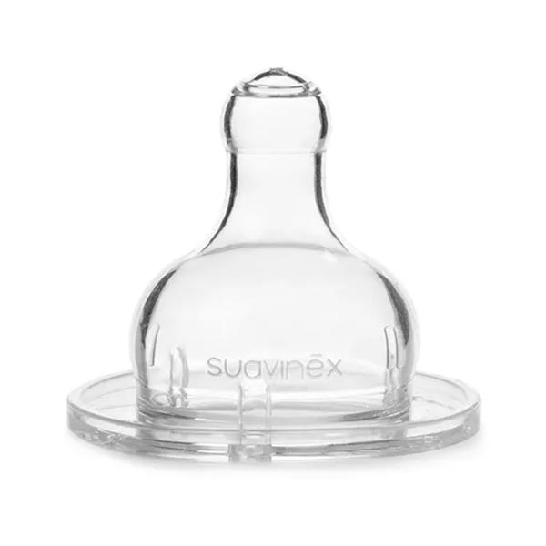 Suavinex tetina redonda de silicone, fluxo lento, +0 meses, 2 und - Image 2